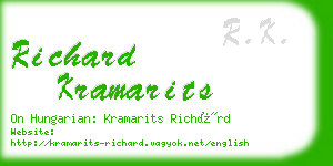 richard kramarits business card